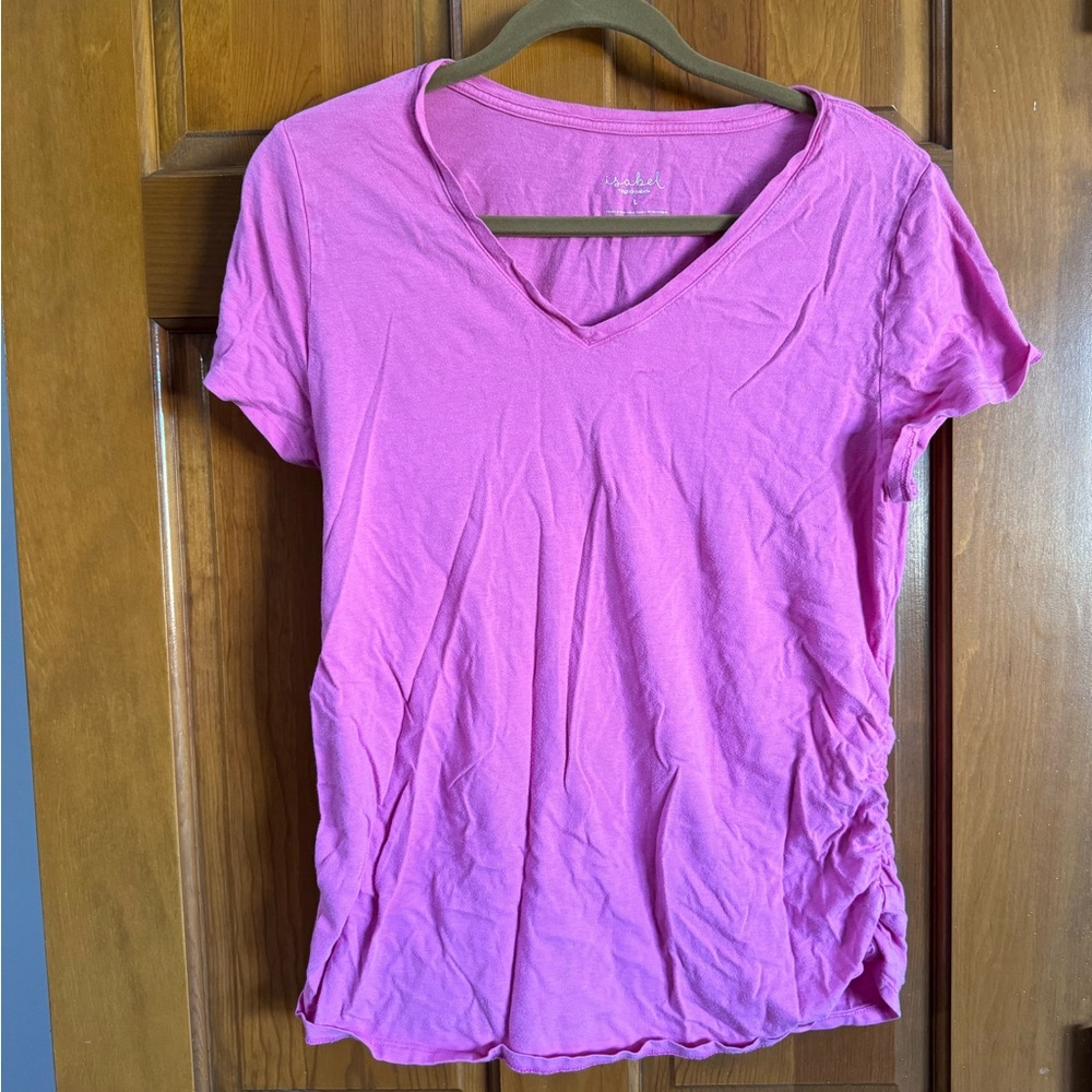 Pink maternity top